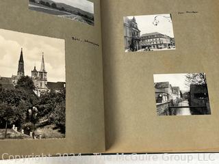 Family Scrapbook with Photos of Europe & Washington DC in 1950's