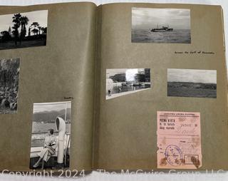 Family Scrapbook with Photos of Europe & Washington DC in 1950's