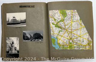 Family Scrapbook with Photos of Europe & Washington DC in 1950's