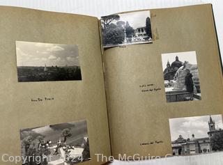 Family Scrapbook with Photos of Europe & Washington DC in 1950's