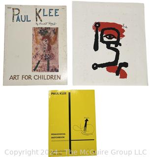 Books on Artist Paul Klee Including Art for Children and Pedagogical Sketchbook, 1953   