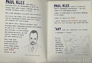 Books on Artist Paul Klee Including Art for Children and Pedagogical Sketchbook, 1953   