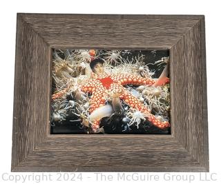 Framed Under Glass Photo Collage Signed by Artist, Bettina Bachmann. 13 x 15.5"
