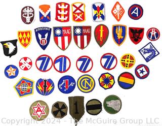 Collection of Vintage WWII Military Patches