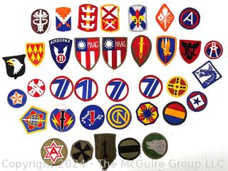 Collection of Vintage WWII Military Patches