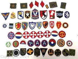 Collection of Vintage WWII Military Patches