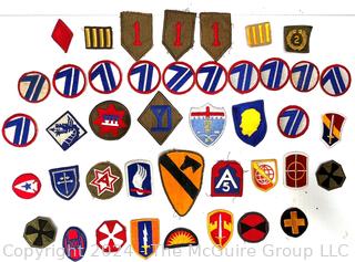 Collection of Vintage WWII/Vietnam Military Patches