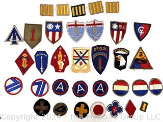 Collection of Vintage WWII Military Patches