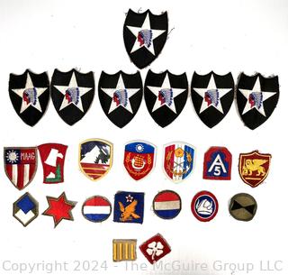 Collection of Vintage WWII Military Patches