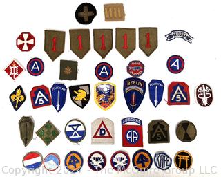 Collection of Vintage WWII Military Patches