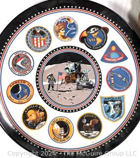 Collection Including NASA Plate and Patches, Mottahedeh's Candle Stick, Texas Ware Plate and other Decorative Collectibles