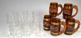 Two (2) Sets of Mid Century Barware Including Siesta Ware and Schott & Gen Mainz Mugs