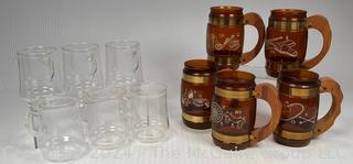 Two (2) Sets of Mid Century Barware Including Siesta Ware and Schott & Gen Mainz Mugs