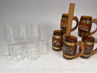 Two (2) Sets of Mid Century Barware Including Siesta Ware and Schott & Gen Mainz Mugs