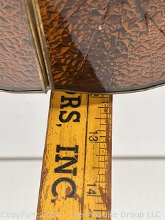 Amber Hanging Stained Glass Pendant Lamp 