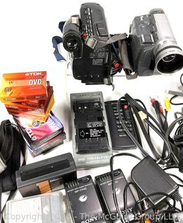 Collection of Video Camera Equipment