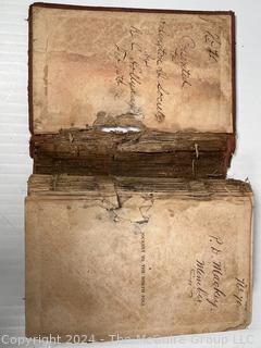 Three (3) Books Including Journey to the North Pole by Jules Verne  1875 1st Edition, Caesar's Commentaries on the Gallic War , 1861 & Mitchell's School Geography, 1851