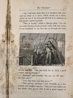 Three (3) Books Including Journey to the North Pole by Jules Verne  1875 1st Edition, Caesar's Commentaries on the Gallic War , 1861 & Mitchell's School Geography, 1851