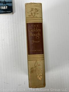 Eight (8) Hard Cover Books Including Cinderell, The Golden Bough, Fifty Years of New Japan & Guide to the New York Aquarium