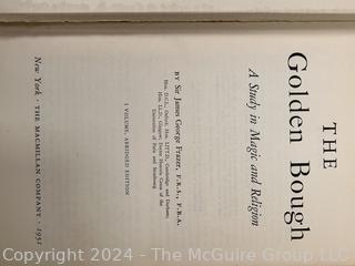 Eight (8) Hard Cover Books Including Cinderell, The Golden Bough, Fifty Years of New Japan & Guide to the New York Aquarium