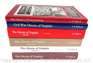 Five (5) Ghost Stories of Virginia by LB Taylor Jr, One Signed by Author. 