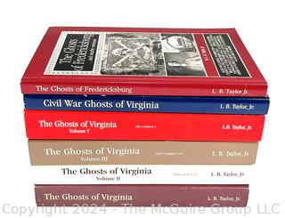 Five (5) Ghost Stories of Virginia by LB Taylor Jr, One Signed by Author. 