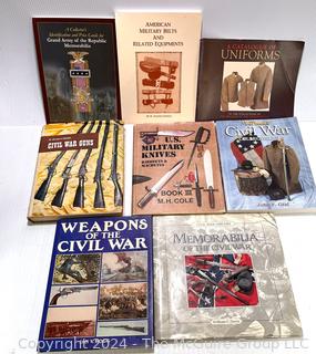 Eight (8) Books on the Civil War and Weaponry