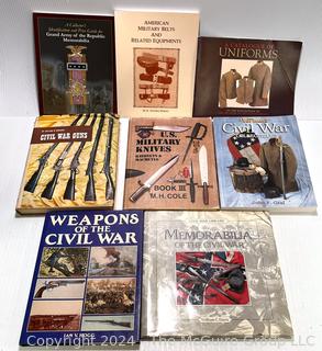 Eight (8) Books on the Civil War and Weaponry