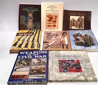 Eight (8) Books on the Civil War and Weaponry