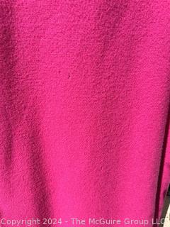 Pink Wool with Mink Collar Coat From Julius Garfinckel & Co.  Some moth damage