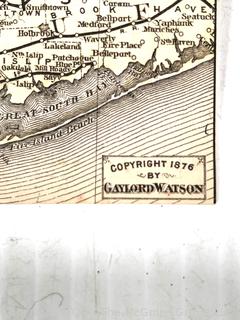 1876 The Hudson River by Daylight Guidebook with Map.  