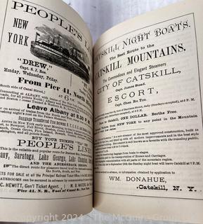 1876 The Hudson River by Daylight Guidebook with Map.  