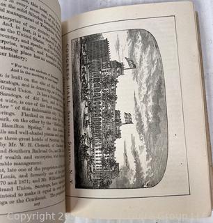 1876 The Hudson River by Daylight Guidebook with Map.  