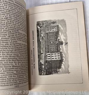 1876 The Hudson River by Daylight Guidebook with Map.  