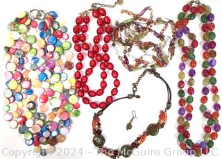 Collection of Multicolor Beaded Necklaces