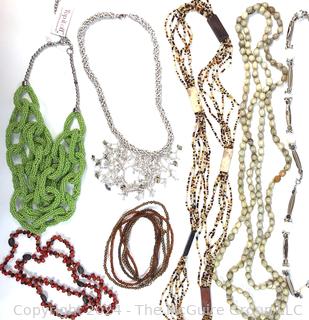 Group of Seed Bead Necklaces