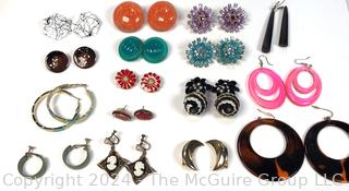 Group of Costume Jewelry Earrings