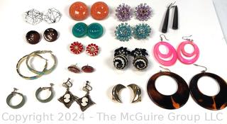 Group of Costume Jewelry Earrings