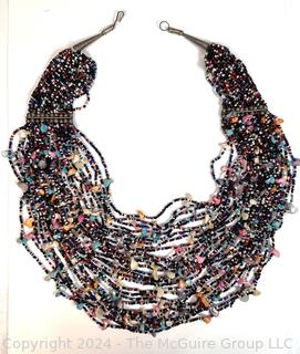 Multi Strand Beaded Tribal Necklace