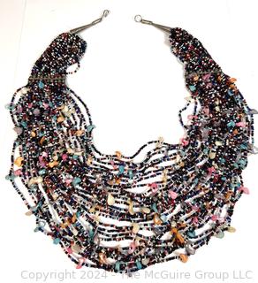 Multi Strand Beaded Tribal Necklace