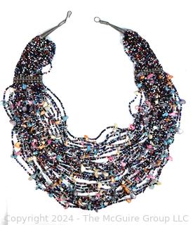 Multi Strand Beaded Tribal Necklace