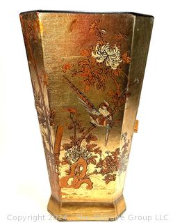 Gilt Lacquer Painted Umbrella Stand