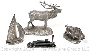 Four (4) Pewter Figurines