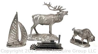 Four (4) Pewter Figurines