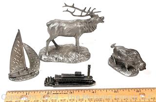 Four (4) Pewter Figurines