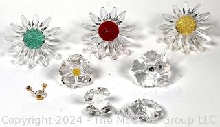 Collection of Flower Swarovski Crystal Figurines