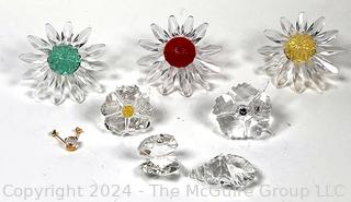 Collection of Flower Swarovski Crystal Figurines