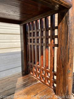 Chinese Wood Bamboo Etagere Bogu Bookcase 39 x 18 x 86”