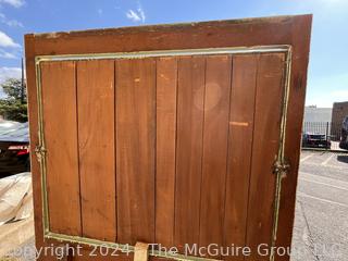 Green Painted Three Drawer Victorian Eastlake Cottage Dresser with Mirror 40 x 19 x 72”