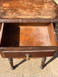 Walnut Night Stand. 17 x 12 x 28.5”